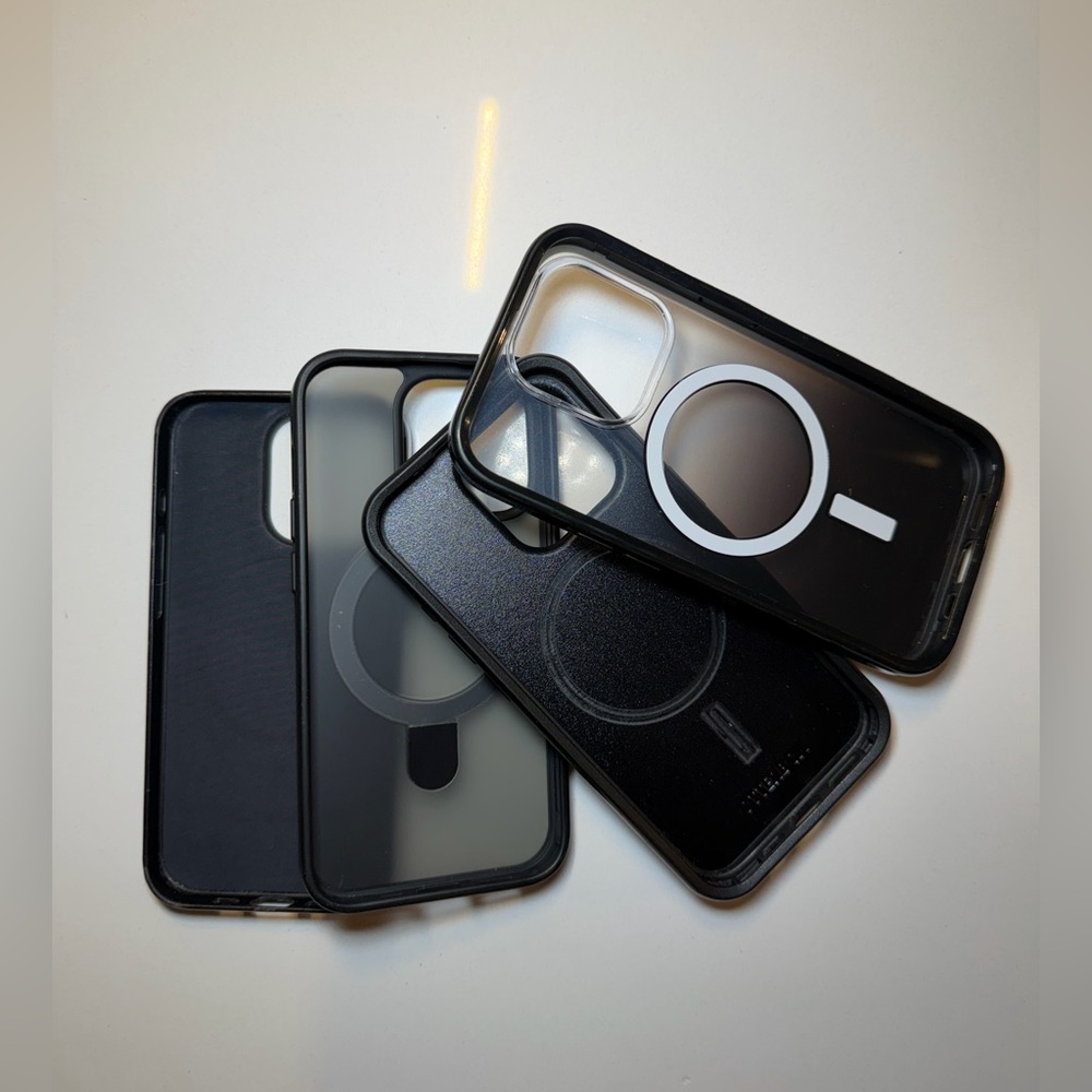 Four Black and Clear Phone Cases - IPhone 15 Pro